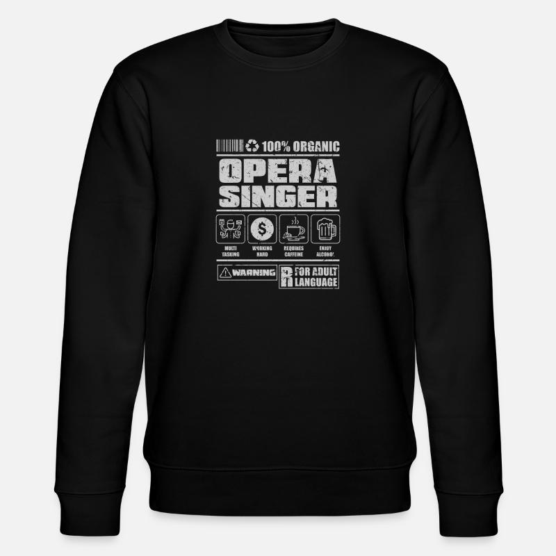 Sänger Oper - Stanley/Stella Unisex Bio-Sweatshirt CHANGER  - Schwarz