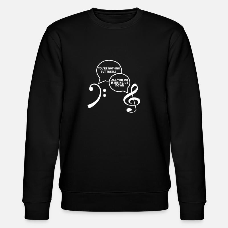 Musique Clé de partition - Sweat bio CHANGER Stanley/Stella Unisexe - noir