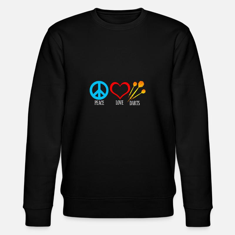 Darts peace - Stanley/Stella CHANGER Unisex Organic Sweatshirt - black