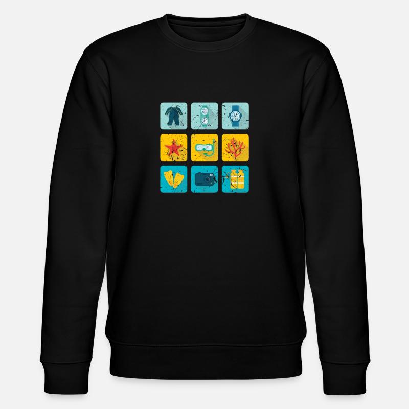 plongée - Sweat bio CHANGER Stanley/Stella Unisexe - noir