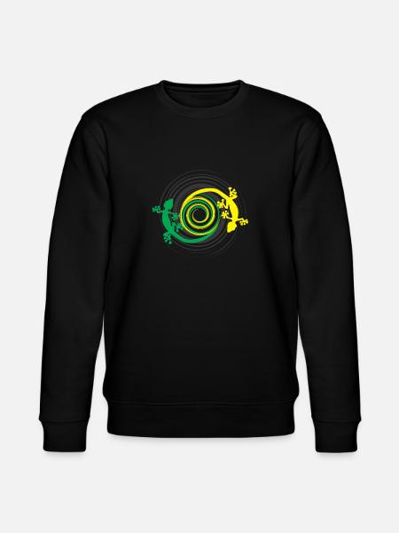 Gecko - Stanley/Stella Unisex Bio-Sweatshirt CHANGER - Schwarz