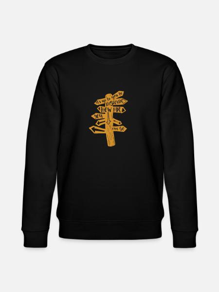 World trip adventure - Stanley/Stella CHANGER Unisex Organic Sweatshirt - black