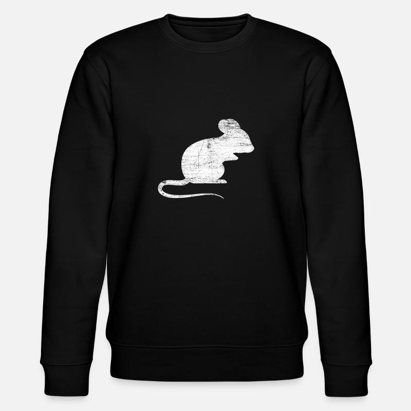 Mouse Cute animal - Stanley/Stella CHANGER Unisex Organic Sweatshirt - black