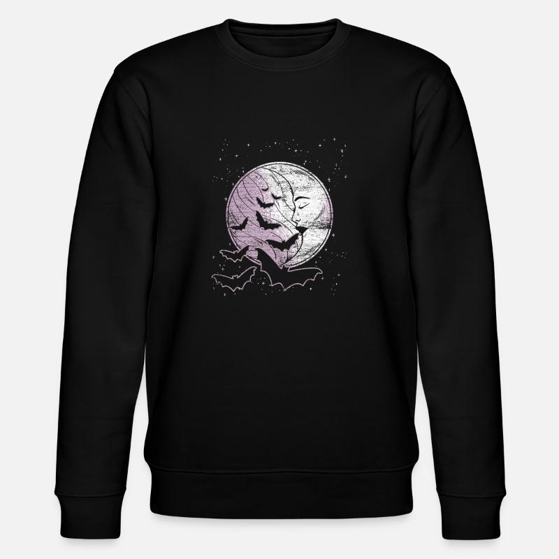 Bat Night - Stanley/Stella CHANGER Unisex Organic Sweatshirt - black