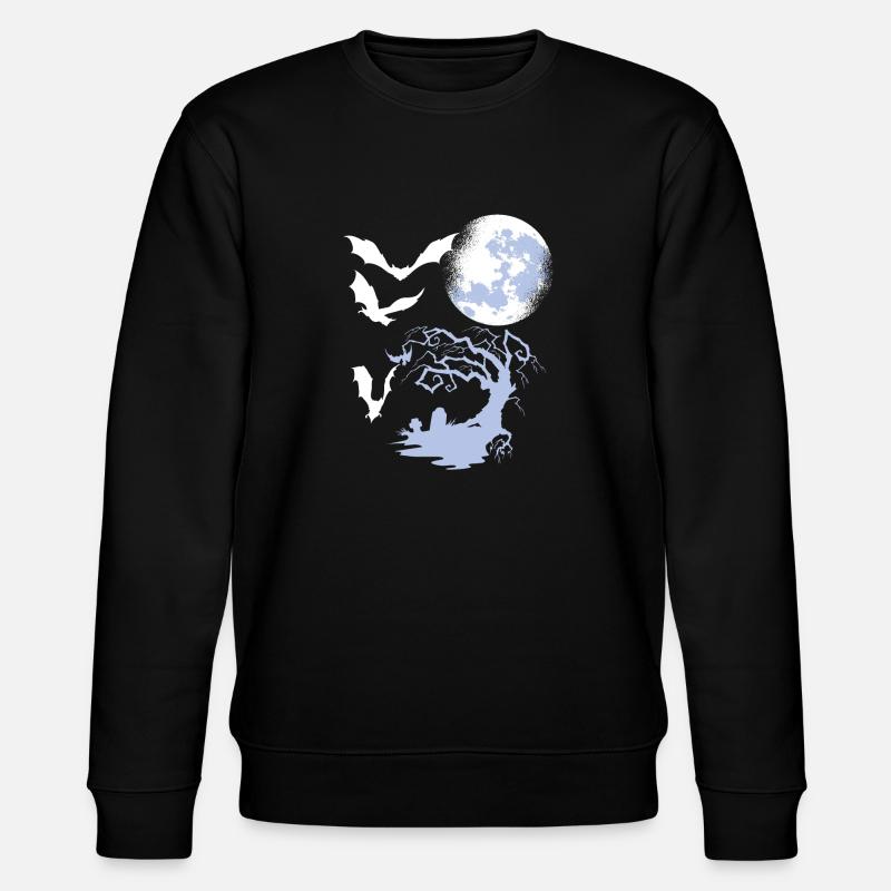 Fledermaus Fliegen - Stanley/Stella Unisex Bio-Sweatshirt CHANGER  - Schwarz
