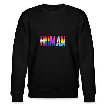 LGBT people - Stanley/Stella CHANGER Unisex Organic Sweatshirt - black - Front - Nik (191cm) & Marisol (170cm)