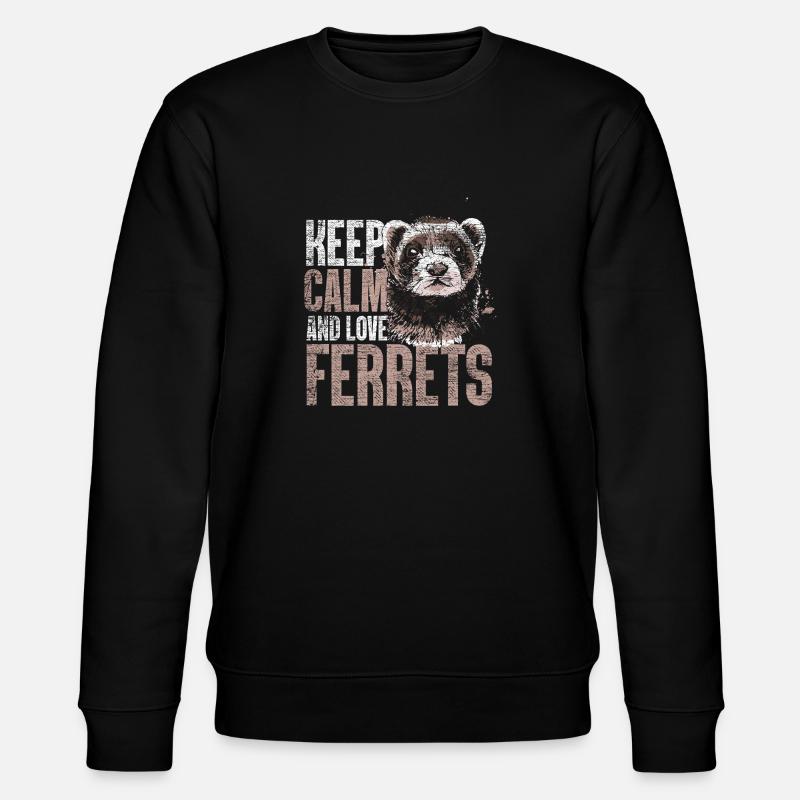 Frettchen Stress - Stanley/Stella Unisex Bio-Sweatshirt CHANGER - Schwarz