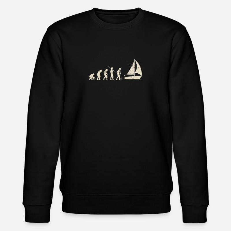 Segeln Evolution - Stanley/Stella Unisex Bio-Sweatshirt CHANGER  - Schwarz