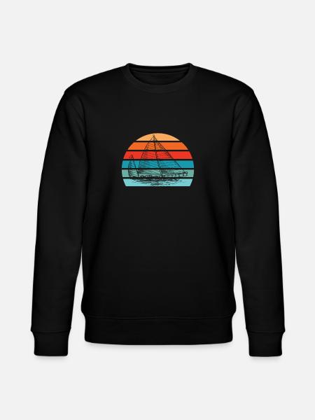 Sailing Sailing Ship - Stanley/Stella CHANGER Unisex Organic Sweatshirt - black