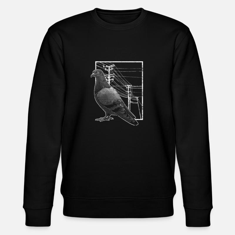 Taube - Stanley/Stella Unisex Bio-Sweatshirt CHANGER  - Schwarz