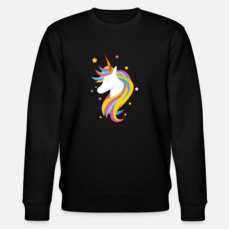 Licorne mignonne - Sweat bio CHANGER Stanley/Stella Unisexe - noir