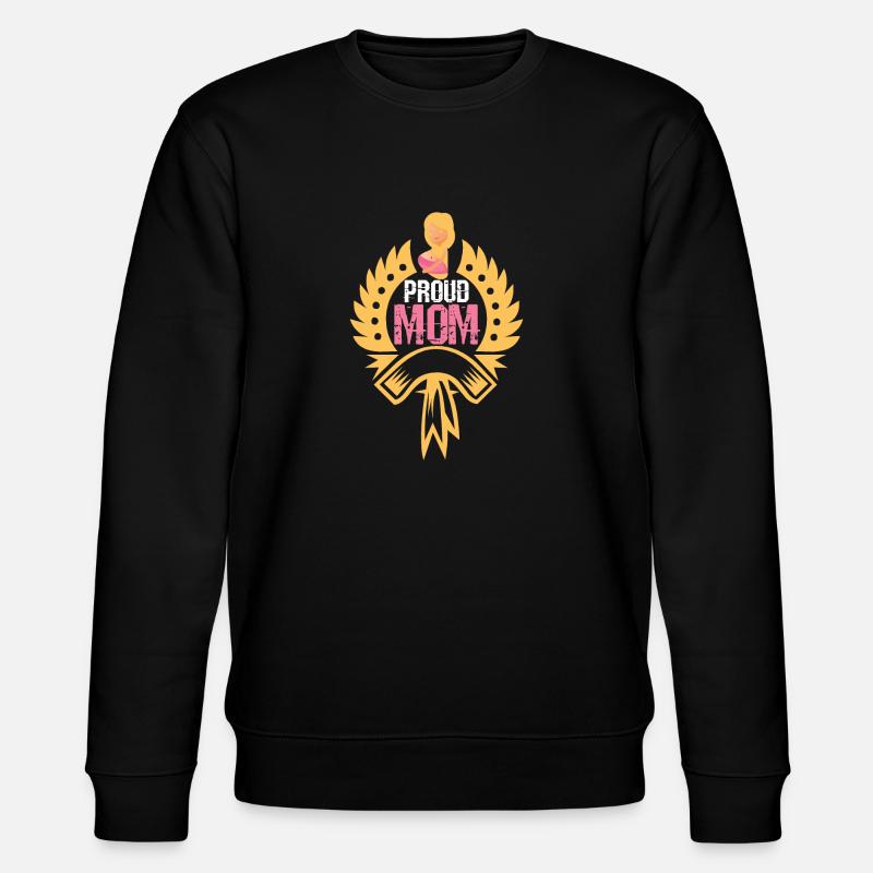 Stolze Mama - Stanley/Stella Unisex Bio-Sweatshirt CHANGER  - Schwarz