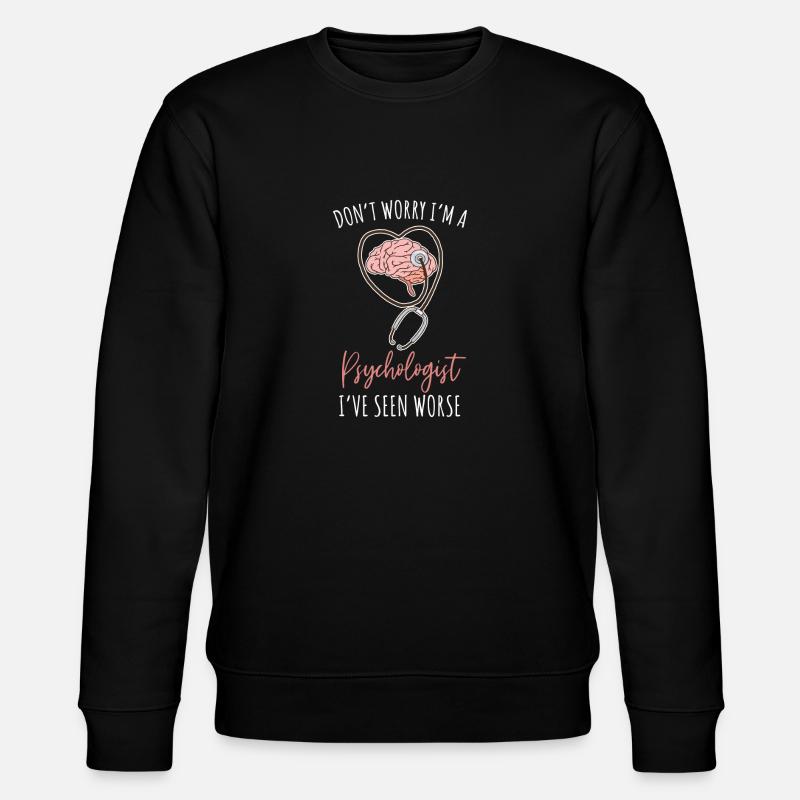 Psychologe Ehrlichkeit - Stanley/Stella Unisex Bio-Sweatshirt CHANGER  - Schwarz