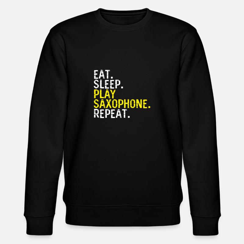 Passe-temps saxophone - Sweat bio CHANGER Stanley/Stella Unisexe - noir