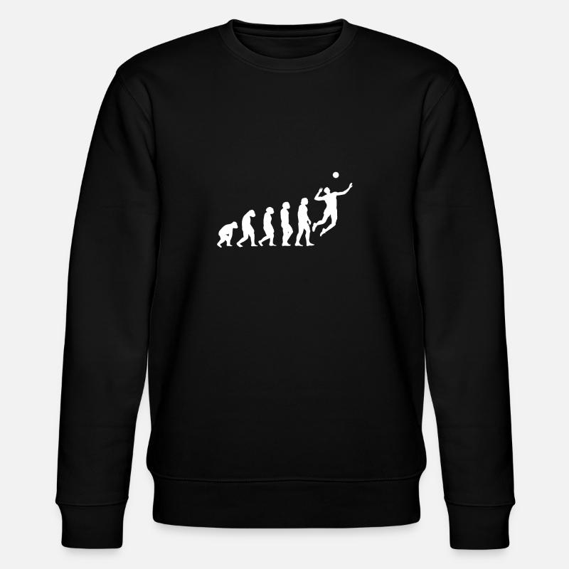Volleyball Evolution - Stanley/Stella CHANGER Unisex Organic Sweatshirt - black
