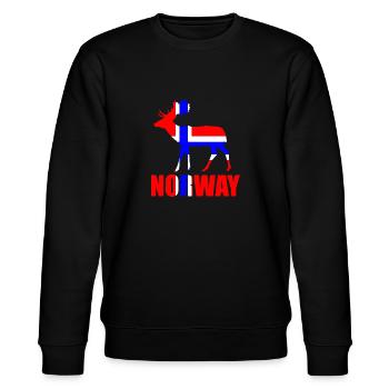 Norwegen - Stanley/Stella Unisex Bio-Sweatshirt CHANGER  - Schwarz - Vorne - Nik (191cm) & Marisol (170cm)