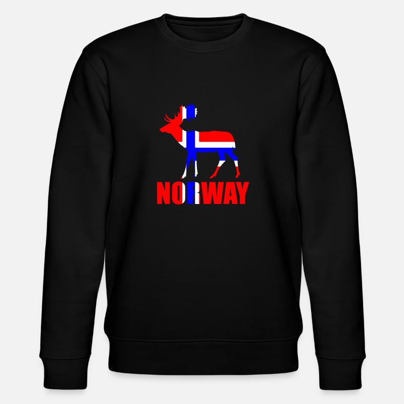 Norwegen - Stanley/Stella Unisex Bio-Sweatshirt CHANGER  - Schwarz
