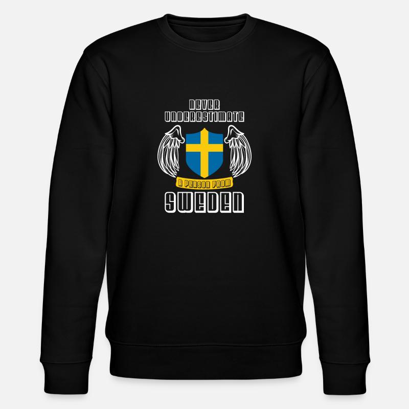Schweden - Stanley/Stella Unisex Bio-Sweatshirt CHANGER  - Schwarz