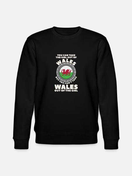 Wales - Stanley/Stella CHANGER Unisex Organic Sweatshirt - black