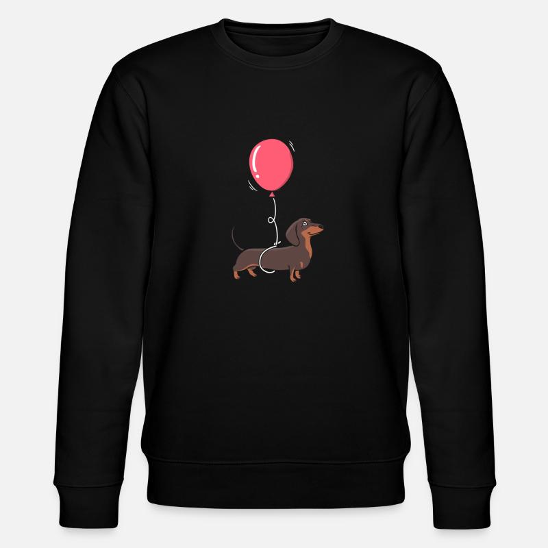 Dackel Tierliebhaber - Stanley/Stella Unisex Bio-Sweatshirt CHANGER  - Schwarz