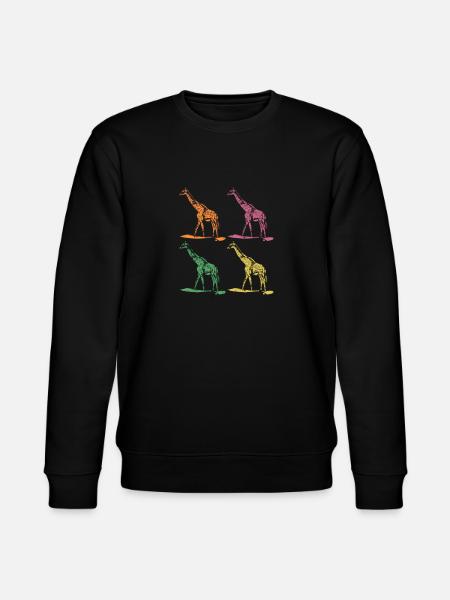 Giraffe giraffes - Stanley/Stella CHANGER Unisex Organic Sweatshirt - black