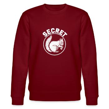 Squirrel nuts - Stanley/Stella CHANGER Unisex Organic Sweatshirt - burgundy - Front - Nik (191cm) & Marisol (170cm)