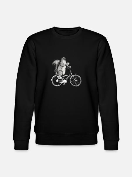 Squirrel bike - Stanley/Stella CHANGER Unisex Organic Sweatshirt - black