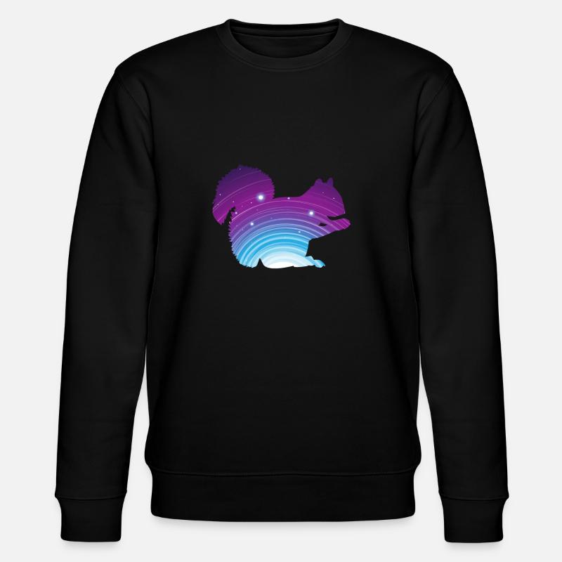 Écureuil animal - Sweat bio CHANGER Stanley/Stella Unisexe - noir