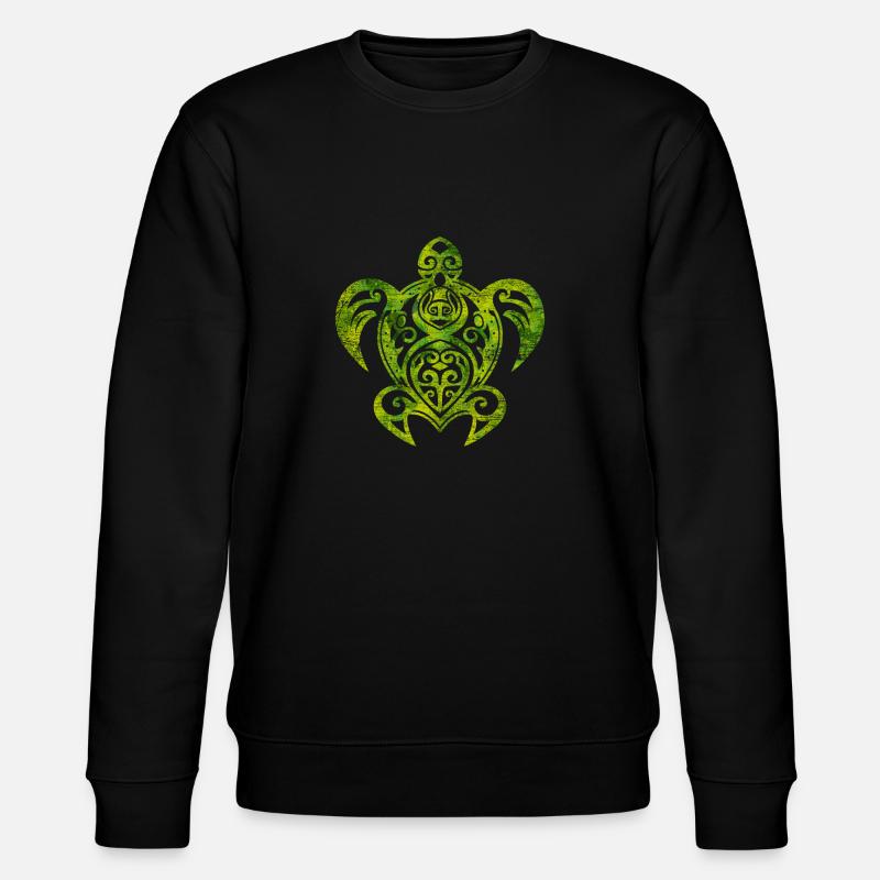 Schildkröte Tier - Stanley/Stella Unisex Bio-Sweatshirt CHANGER  - Schwarz