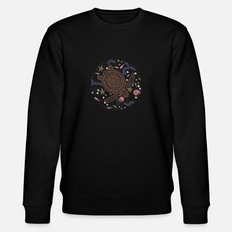 turtle - Stanley/Stella CHANGER Unisex Organic Sweatshirt - black