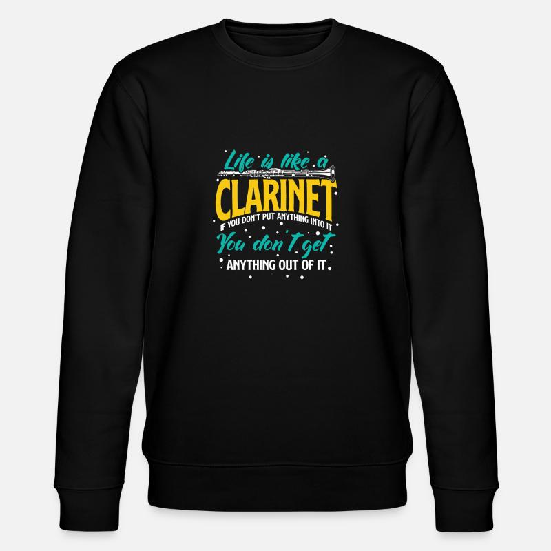 clarinette - Sweat bio CHANGER Stanley/Stella Unisexe - noir