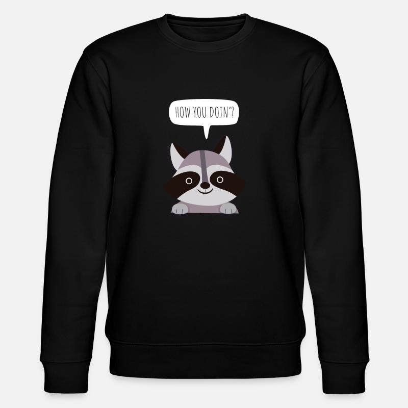 doux raton laveur - Sweat bio CHANGER Stanley/Stella Unisexe - noir