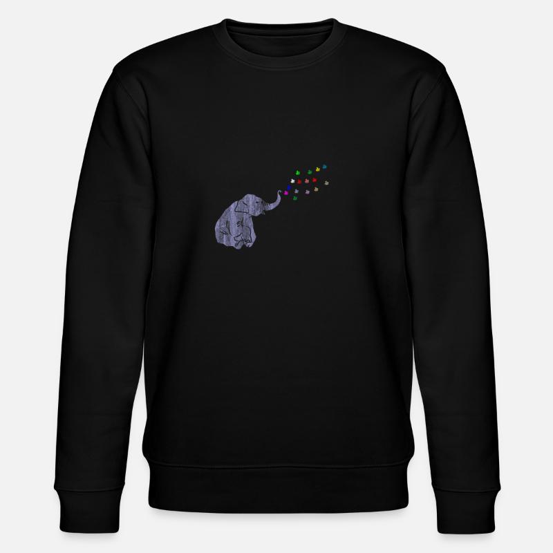 éléphant - Sweat bio CHANGER Stanley/Stella Unisexe - noir