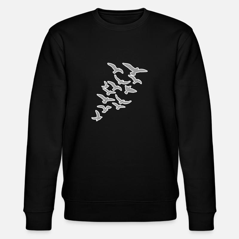 Birds migratory birds - Stanley/Stella CHANGER Unisex Organic Sweatshirt - black