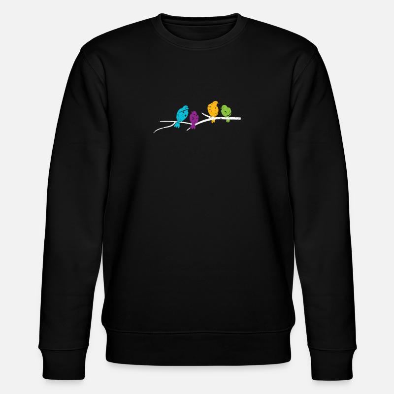 Oiseaux - Sweat bio CHANGER Stanley/Stella Unisexe - noir