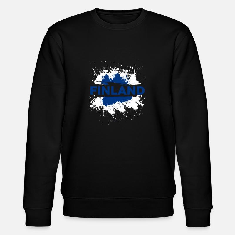 Finnland Land - Stanley/Stella Unisex Bio-Sweatshirt CHANGER  - Schwarz