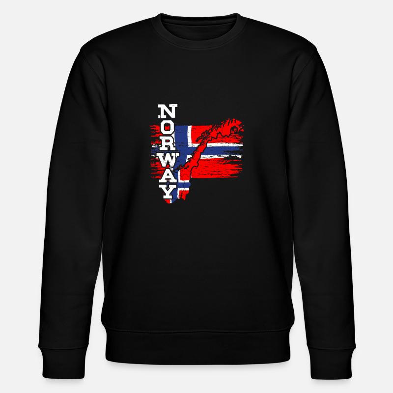Norwegen - Stanley/Stella Unisex Bio-Sweatshirt CHANGER  - Schwarz