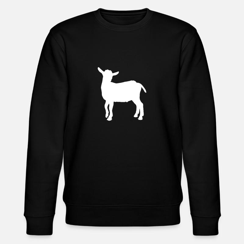 Ziege - Stanley/Stella Unisex Bio-Sweatshirt CHANGER  - Schwarz