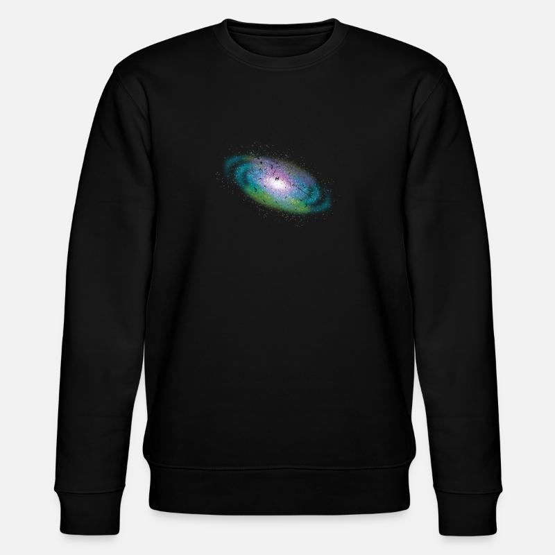 Universum Galaxie - Stanley/Stella Unisex Bio-Sweatshirt CHANGER  - Schwarz