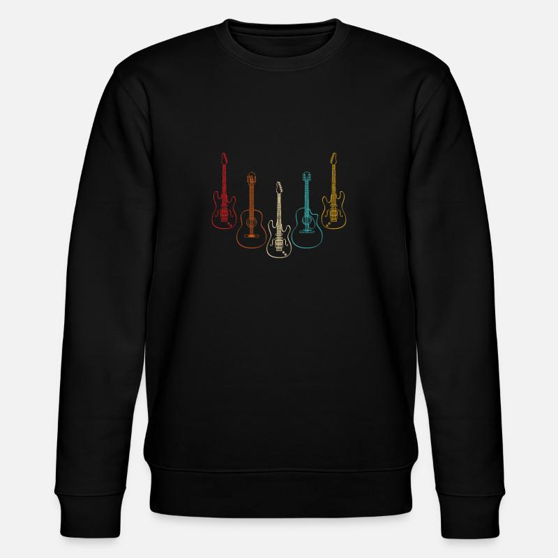 guitar - Stanley/Stella CHANGER Unisex Organic Sweatshirt - black