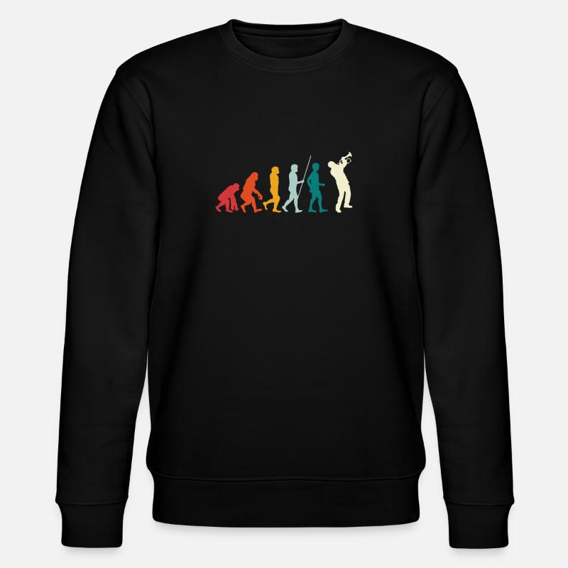 Evolution trumpet - Stanley/Stella CHANGER Unisex Organic Sweatshirt - black