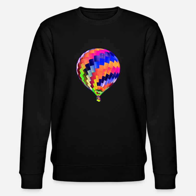 Heißluftballon - Stanley/Stella Unisex Bio-Sweatshirt CHANGER  - Schwarz