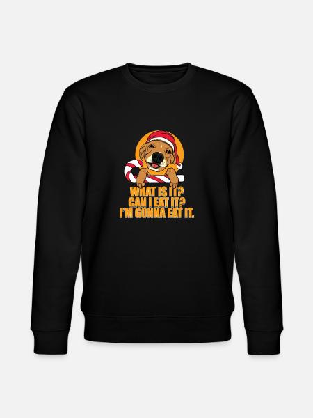 Christmas dog Christmas dogs gift - Stanley/Stella CHANGER Unisex Organic Sweatshirt - black