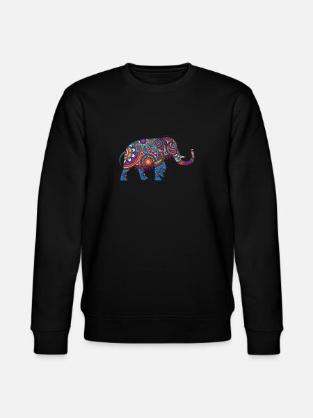 Éléphants inde animaux - Sweat bio CHANGER Stanley/Stella Unisexe - noir