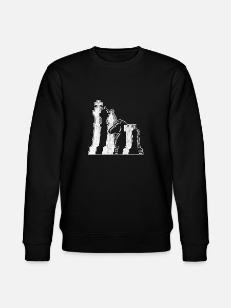 Schach Geschenkidee - Stanley/Stella Unisex Bio-Sweatshirt CHANGER - Schwarz
