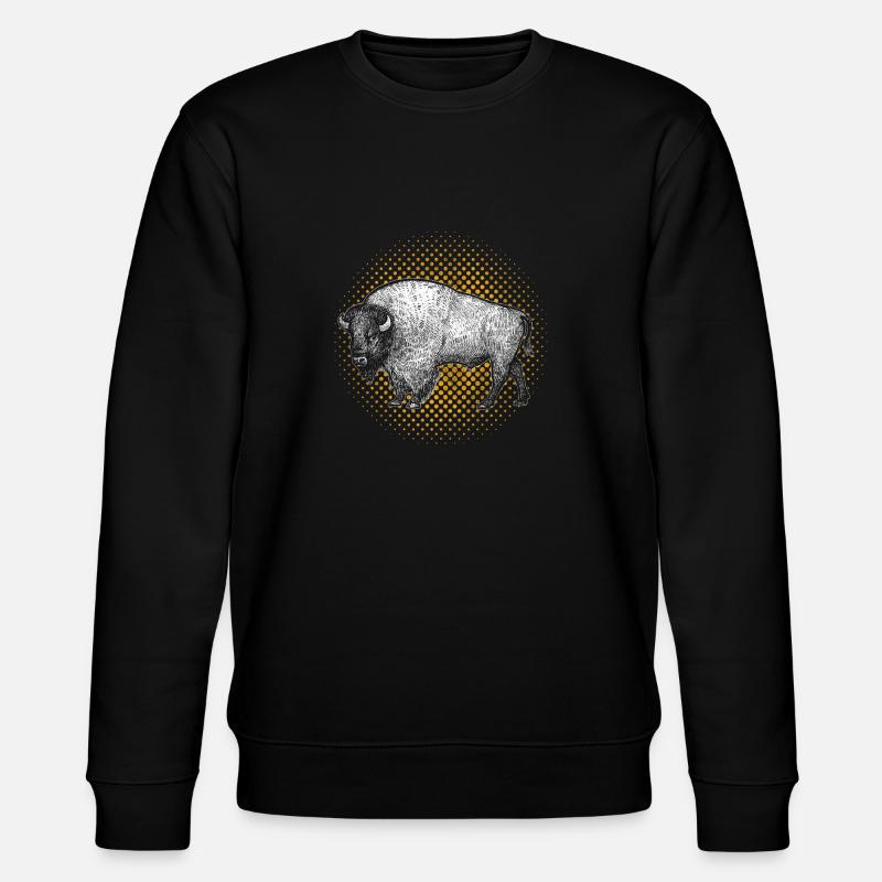 Büffel - Stanley/Stella Unisex Bio-Sweatshirt CHANGER  - Schwarz