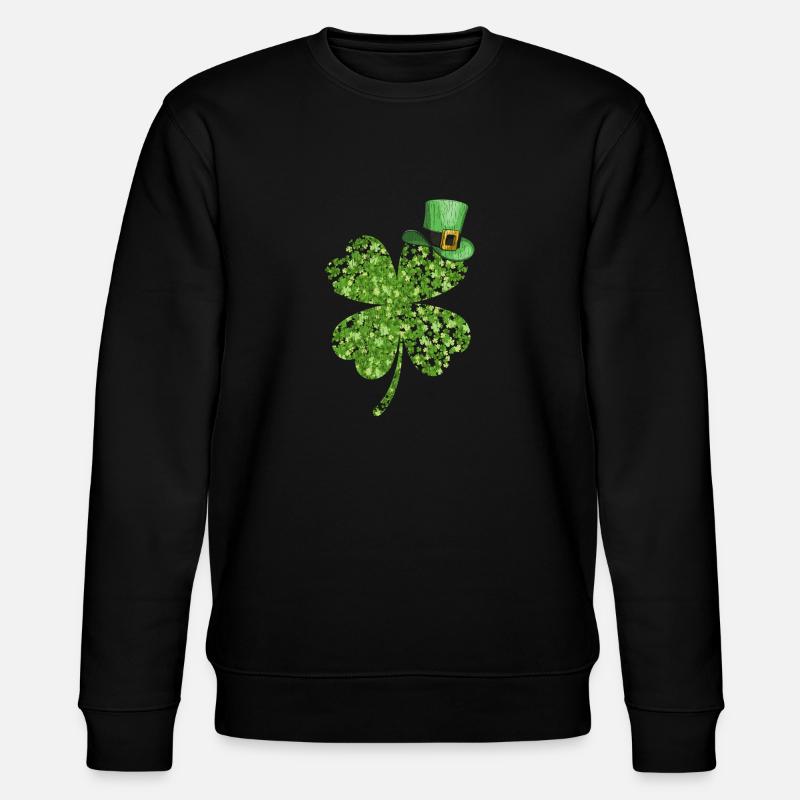 St. Patricks Day - Stanley/Stella Unisex Bio-Sweatshirt CHANGER  - Schwarz