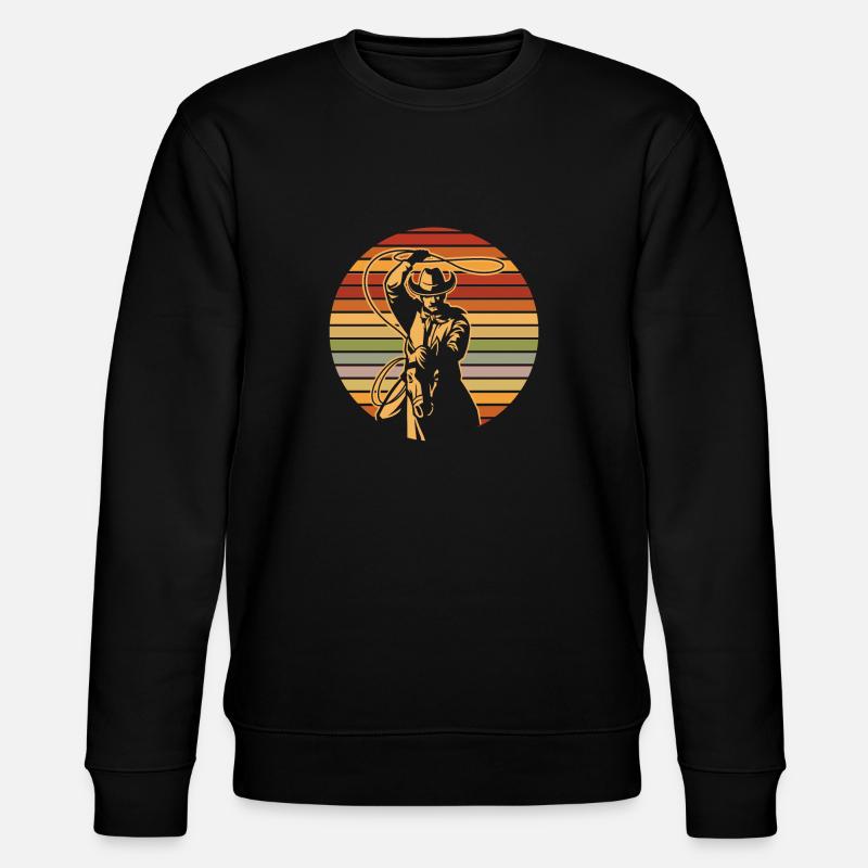 Cowboy - Stanley/Stella Unisex Bio-Sweatshirt CHANGER  - Schwarz