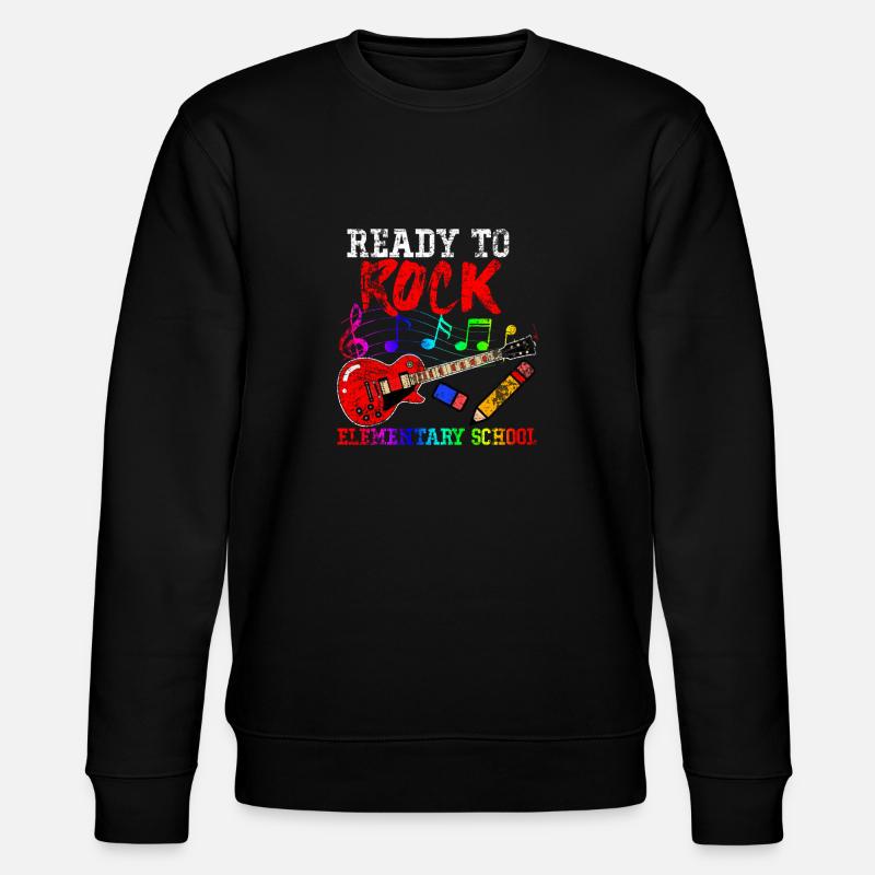 Gitarre Rock - Stanley/Stella Unisex Bio-Sweatshirt CHANGER  - Schwarz