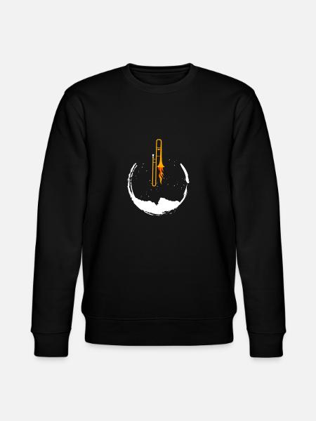Trombone Moonlight - Stanley/Stella CHANGER Unisex Organic Sweatshirt - black
